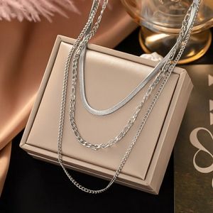 🎉3/$10 *S A L E*🎉 Triple Layer Silver Necklace